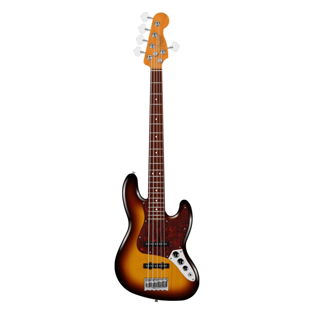 Fender American Professional Jazz Bass V Guitar - 3-Color Sunburst, Rosewood Fingerboard