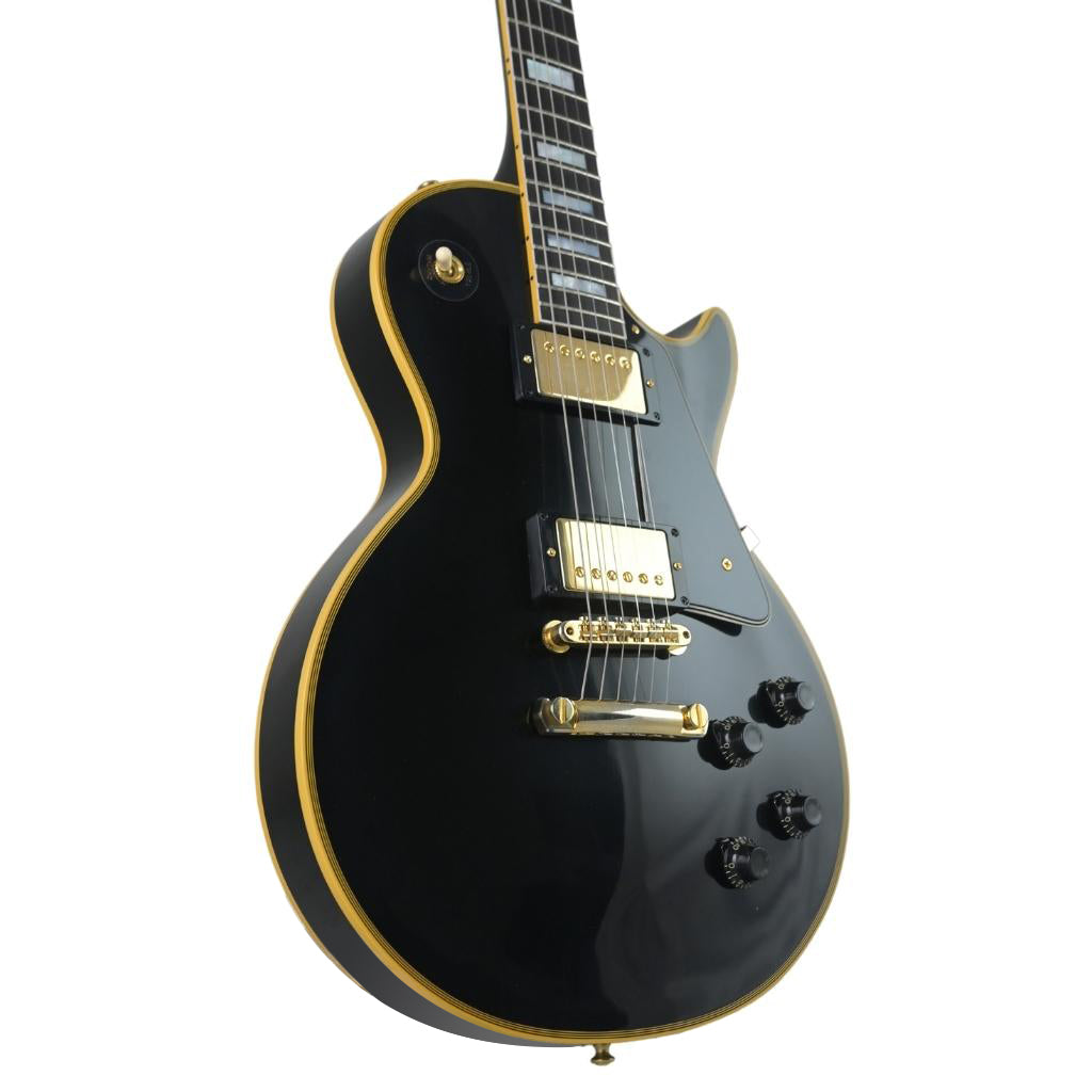Gibson Custom - 1957 Les Paul Custom Reissue Electric Guitar - Ebony, VOS