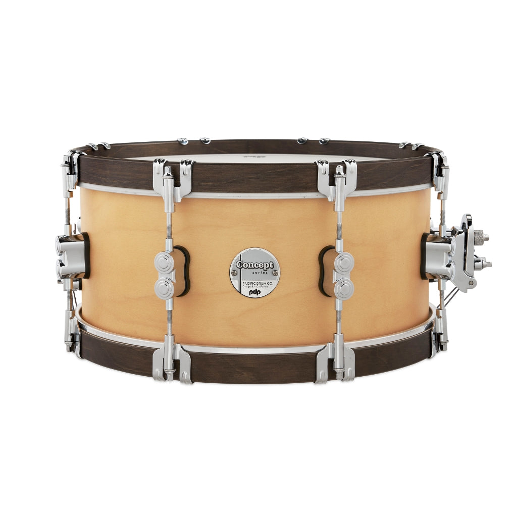 PDP - Concept Maple Classic Snare Drum - 6.5 x 14-inch - Walnut with Natural Hoops