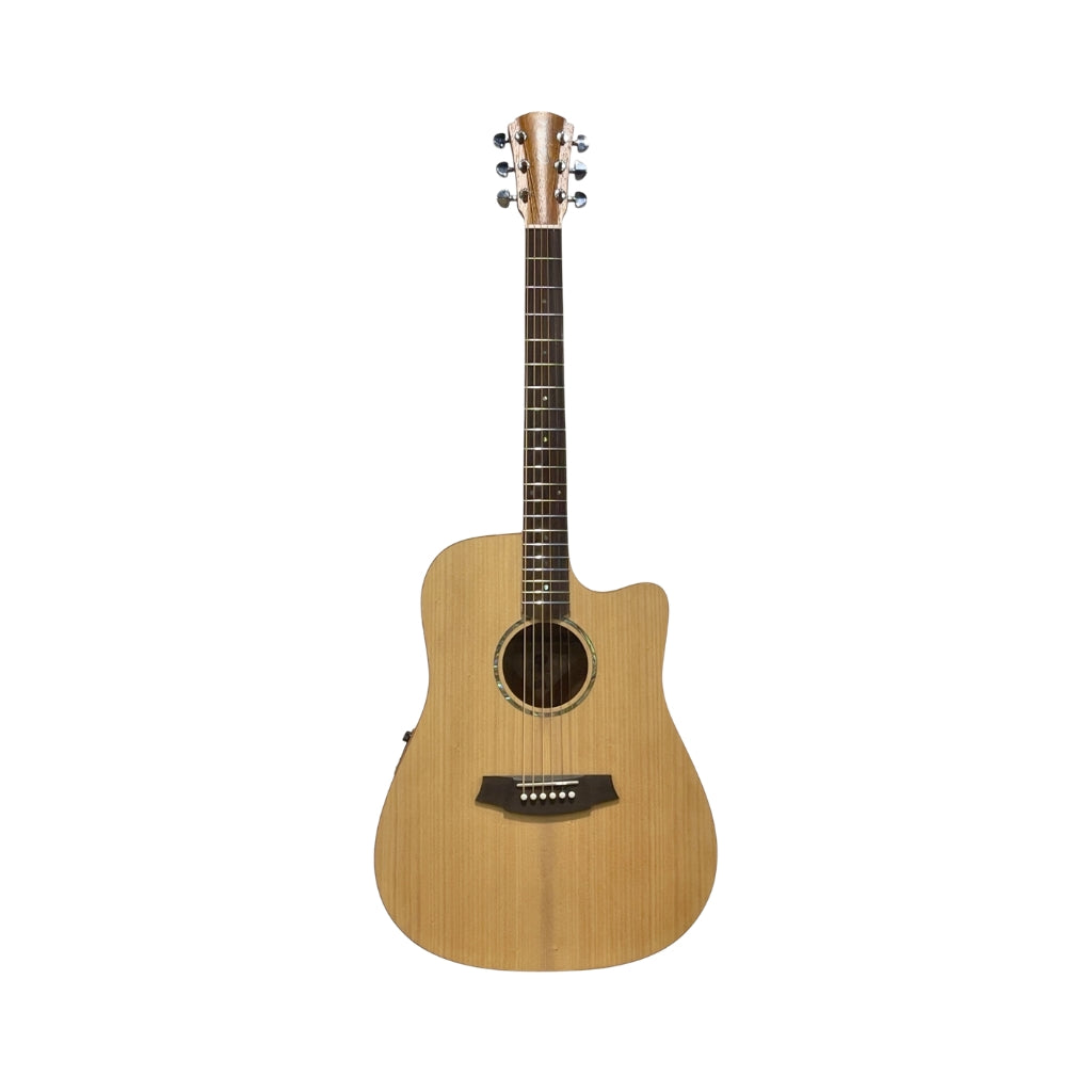 Cole Clark Studio Dreadnought Solid Bunya Top w/Solid Queensland Maple Back & Sides Acoustic-Electric Guitar - Made China & Australia