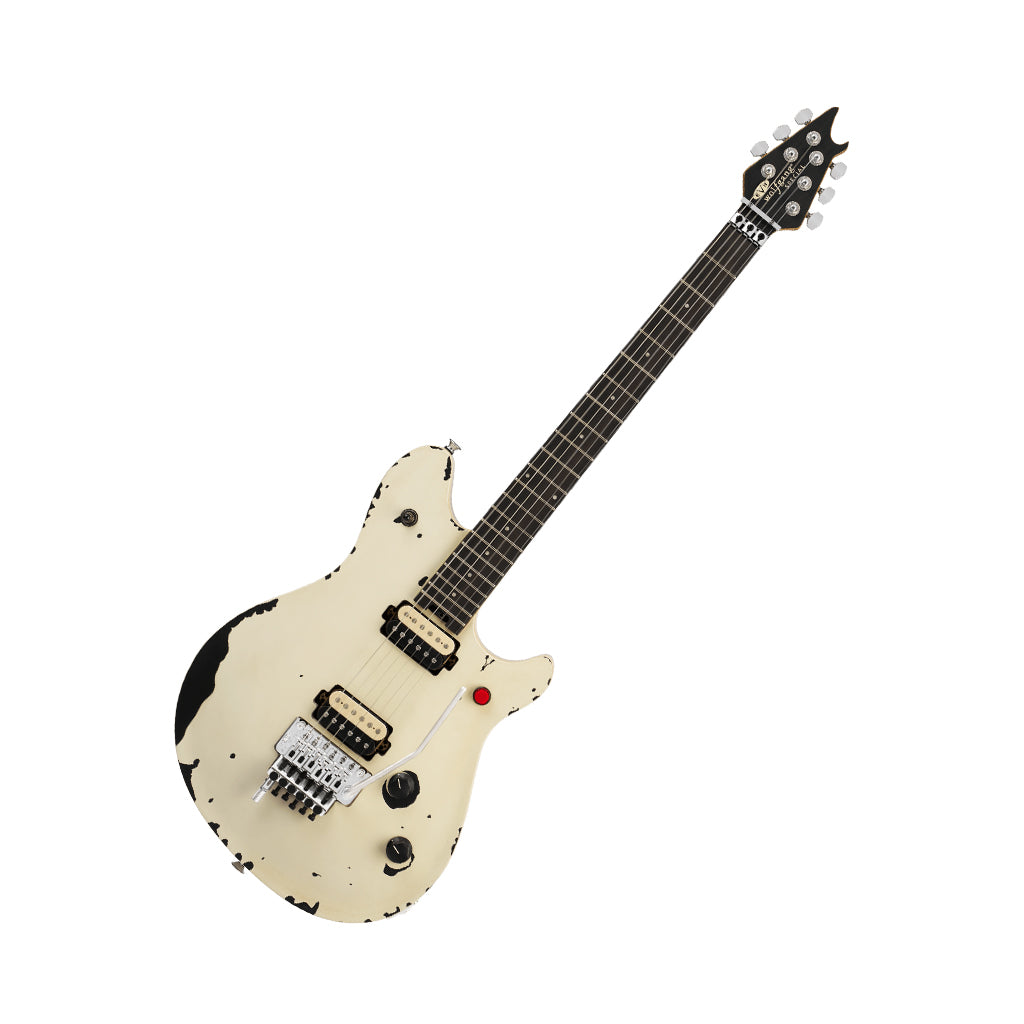 EVH Limited Edition Wolfgang Special Striped Series Electric Guitar - Distressed Ivory