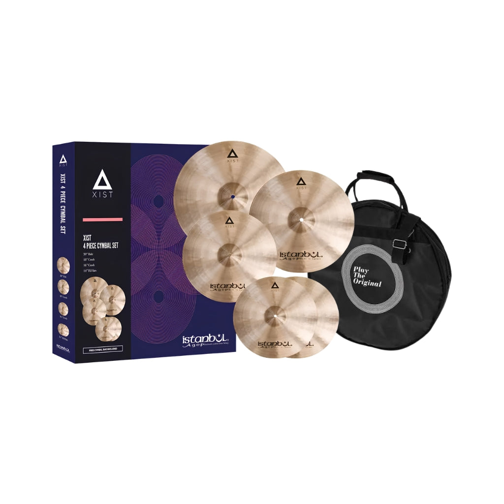 Istanbul Agop XIST 4-Piece Cymbal Set w/Deluxe Bag - 14/16/20+18