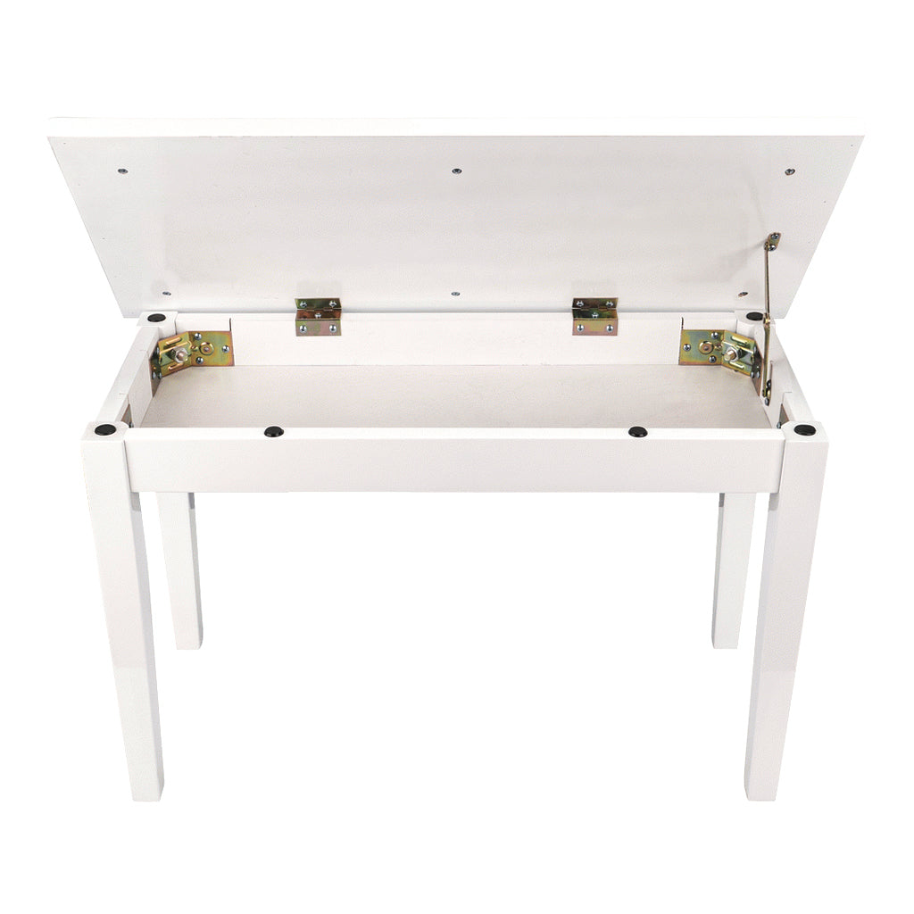 Beale BPB110 WH Duet Piano Bench W/Storage
