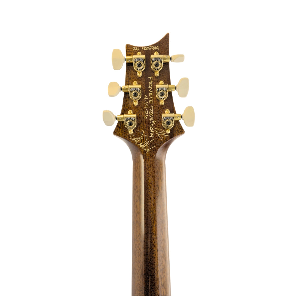 PRS Private Stock McCarty 594 Semi Hollow Electric Guitar - Natural Smokeburst headstock back