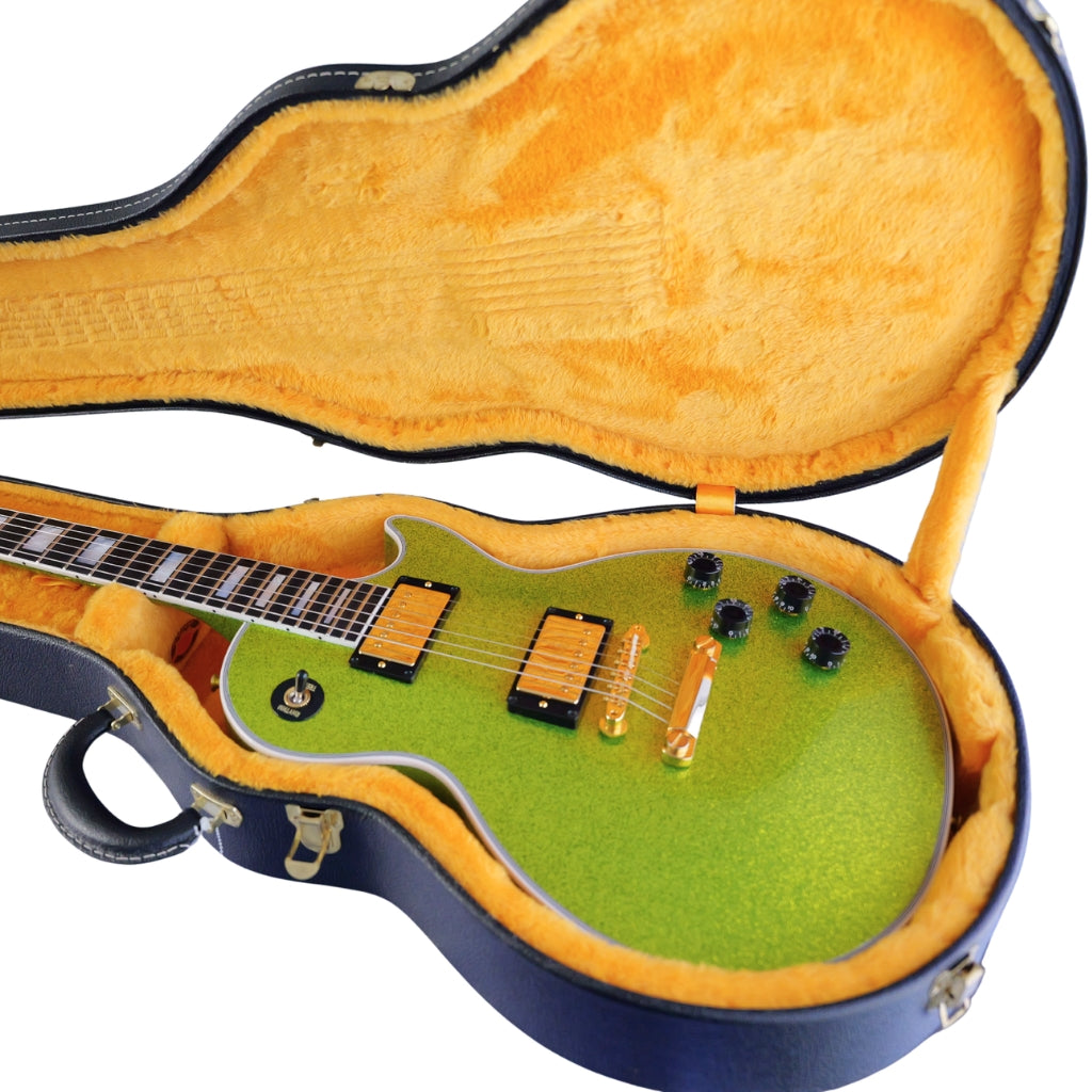 Gibson Custom Shop Les Paul Axcess Electric Guitar - Gecko Green Sparkle with case