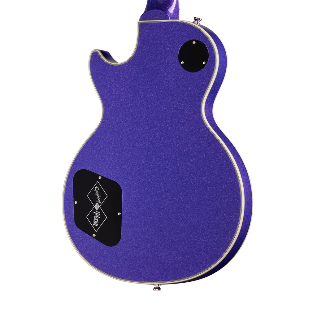 Epiphone Inspired by Gibson Custom Les Paul Custom Electric Guitar - Amethyst Sparkle