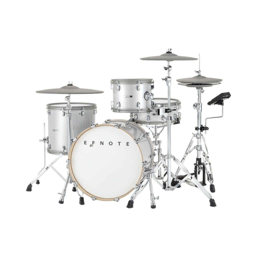 EFNOTE EST7 Electronic Drum Kit w/A+C+D Package - White Sparkle