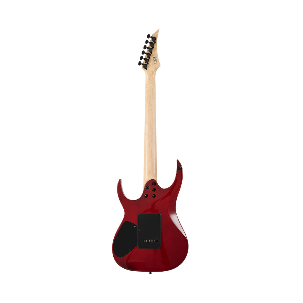 S by Solar SB4.6FRFBR Electric Guitar - Flame Blood Red