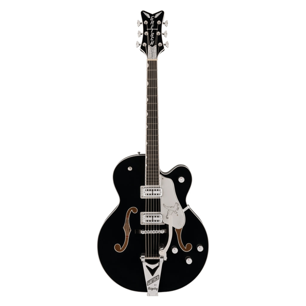 Gretsch - Falcon Hollow Body Ebony Fingerboard with String-Thru Bigsby® and Chrome Hardware - Black
