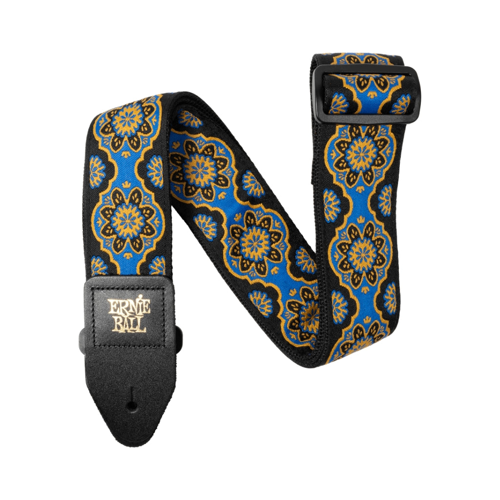 Ernie Ball Classic Jacquard Guitar Strap/Bass Strap - Kaleidoscope Blue