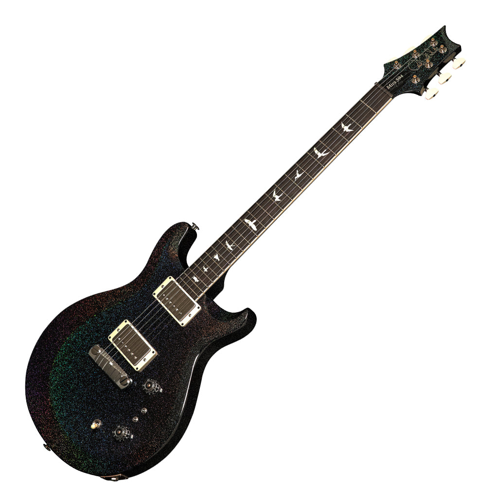 PRS S2 Mira 594 Electric Guitar - Black Rainbow Holoflake