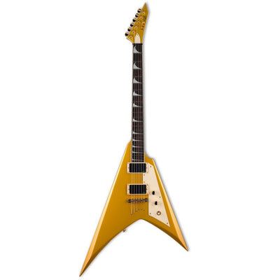 ESP LTD Kirk Hammett Signature V Electric Guitar- Gold Sparkle - LKH-VMGO