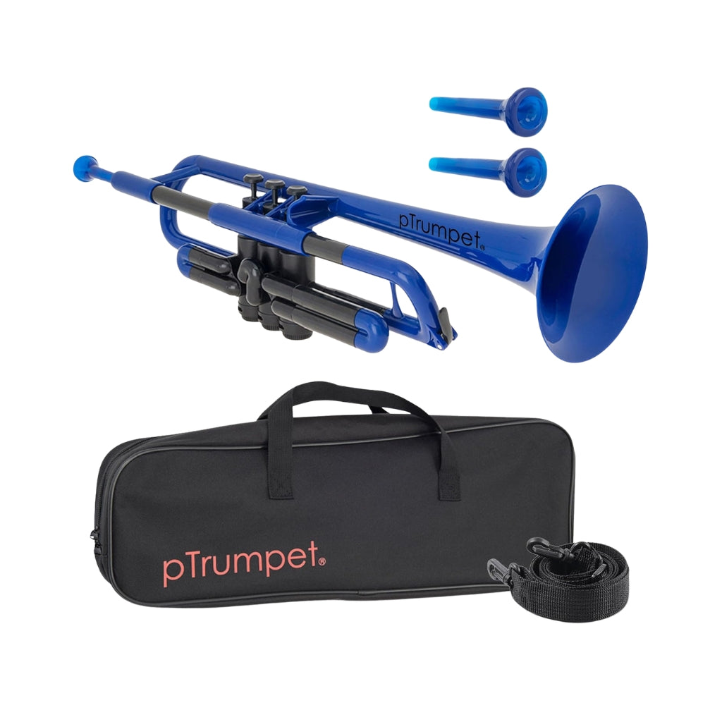 PInstruments - pTrumpet 2.0 B FlatPlastic Trumpet - B Flat, Blue