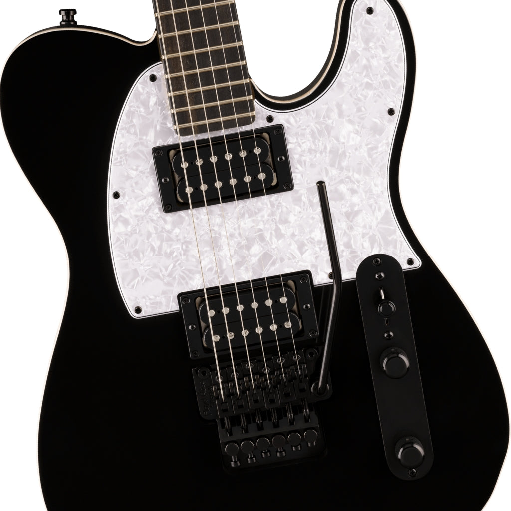 Fender - Limited Edition Player Fusion Telecaster HH Floyd Rose Electric Guitar - Black, Ebony Fingerboard