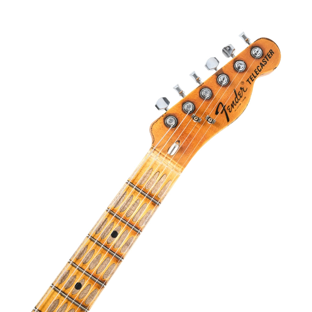 Fender Custom Shop Limited Edition Telecaster Custom Super Heavy Relic - Aged Candy Apple Red with Aged Candy Tangerine Burst