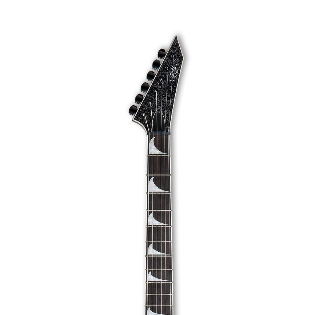 ESP LTD Kirk Hammett Signature V Electric Guitar - Black Sparkle - LKH-VBLKSP
