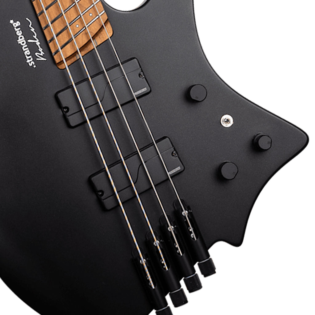 Strandberg Boden Bass Standard 4 String Bass Guitar - Black Metallic Satin