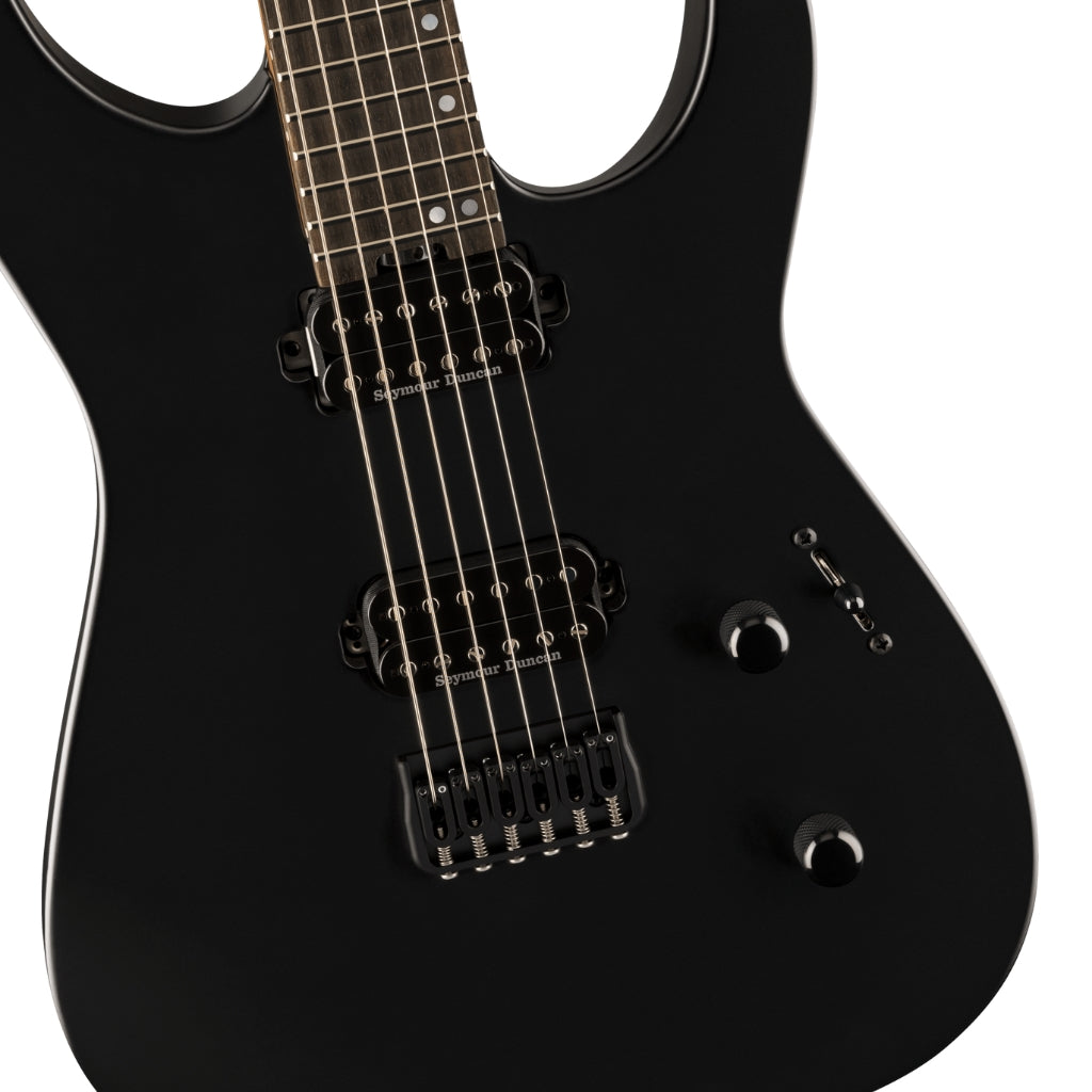 Jackson - American Series Virtuoso Hardtail with Streaked Ebony Fingerboard - Satin Black