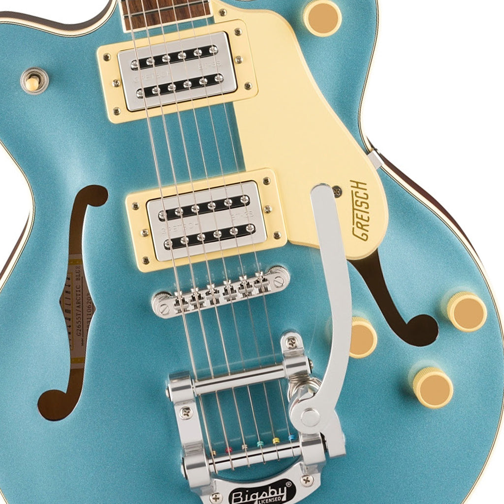 Gretsch G2655T Streamliner Center Block Jr Doublecut with Bigsby and Laurel Fingerboard Arctic Blue