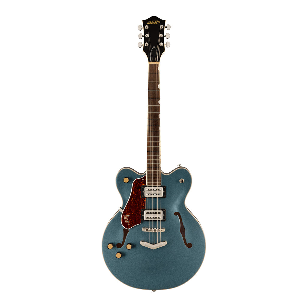 Gretsch G2622LH Streamliner Center Block Double Cut with V Stoptail Left Handed BroadTron BT3S Pickups Laurel Fingerboard Gunmetal