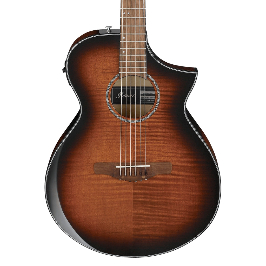 Ibanez - AEWC400 High Gloss Acoustic-Electric Guitar - Amber Sunburst