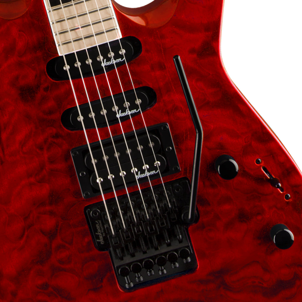 Jackson JS34Q Dinky DKA Transparent Red