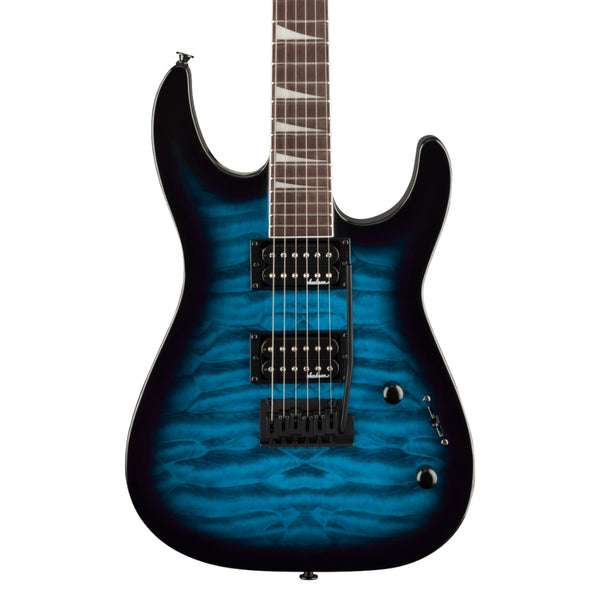 Jackson JS Series Dinky JS20 DKQ 2PT in Transparent Blue Burst