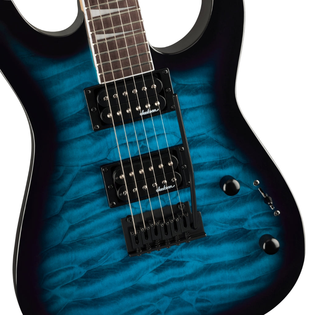 Jackson - JS Series Dinky JS20 DKQ 2PT in - Transparent Blue Burst