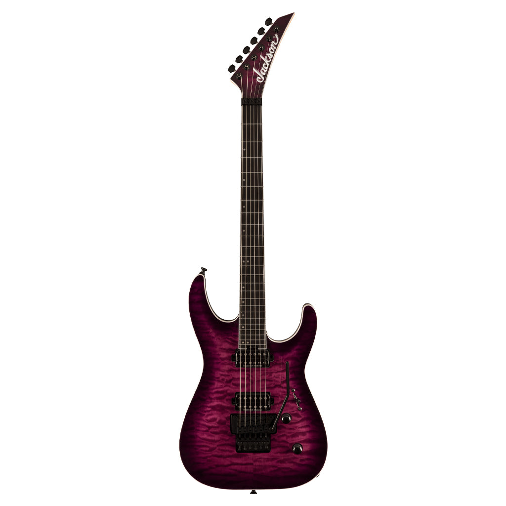 Jackson - Pro Plus Series Dinky™ DKAQ - Ebony Fingerboard, Transparent Purple Burst