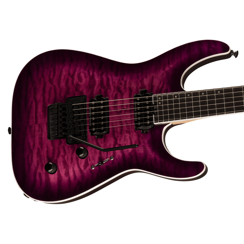 Jackson - Pro Plus Series Dinky™ DKAQ - Ebony Fingerboard, Transparent Purple Burst
