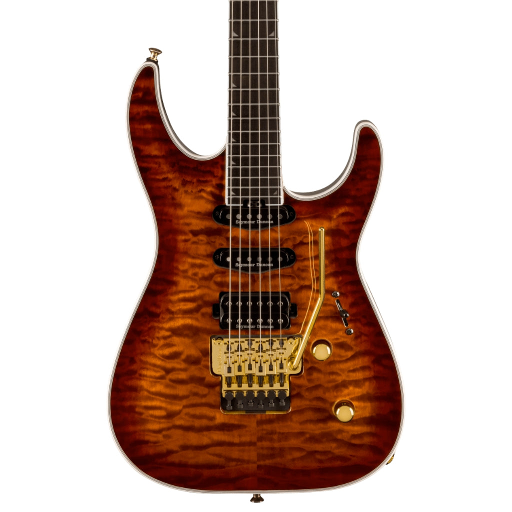 Jackson - Pro Plus Series Soloist™ SLA3Q - Ebony Fingerboard, Amber Tiger Eye