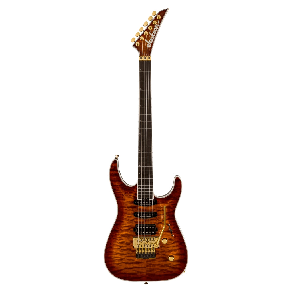 Jackson - Pro Plus Series Soloist™ SLA3Q - Ebony Fingerboard, Amber Tiger Eye