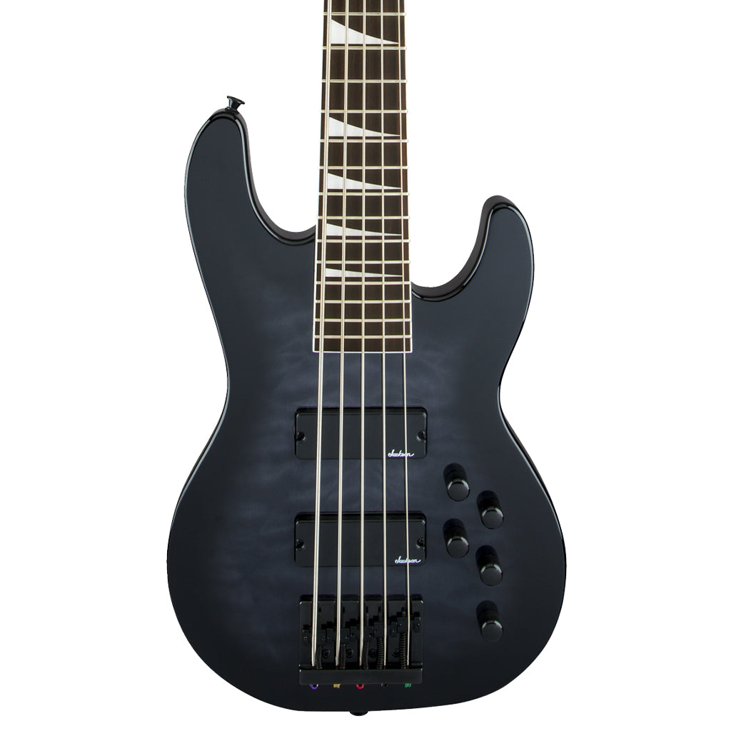 Jackson - JS Series Concert Bass JS3VQ, Amaranth Fingerboard - Transparent Black Burst | Bass Guitars | 2919023585