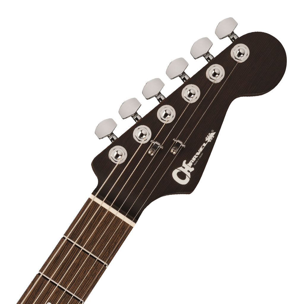 Charvel MJ DK24 HSH 2PT W in Mahogany with Flame Maple Top and Wenge Fingerboard Antique Burst