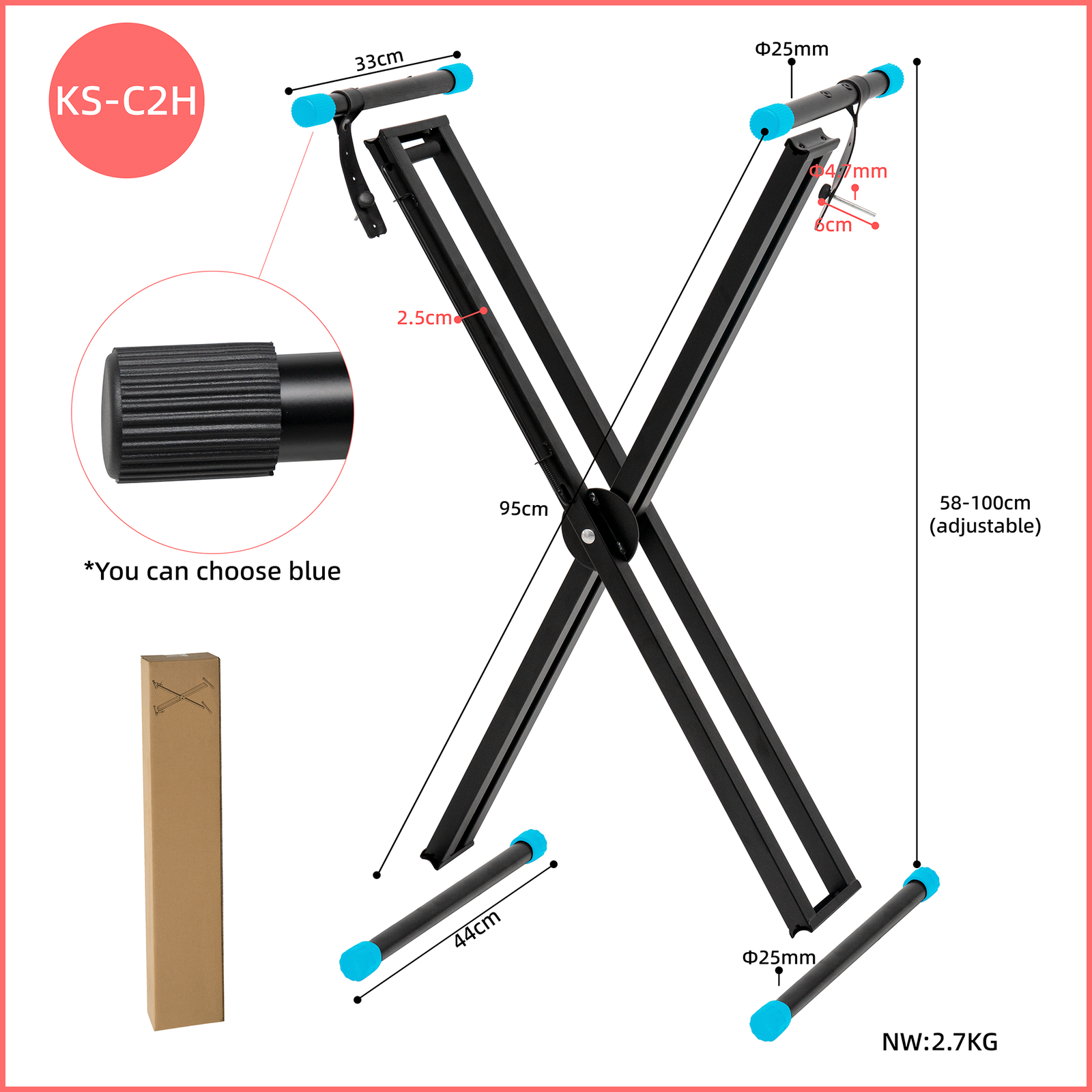 Lebeth Keyboard Stand KS-C2H