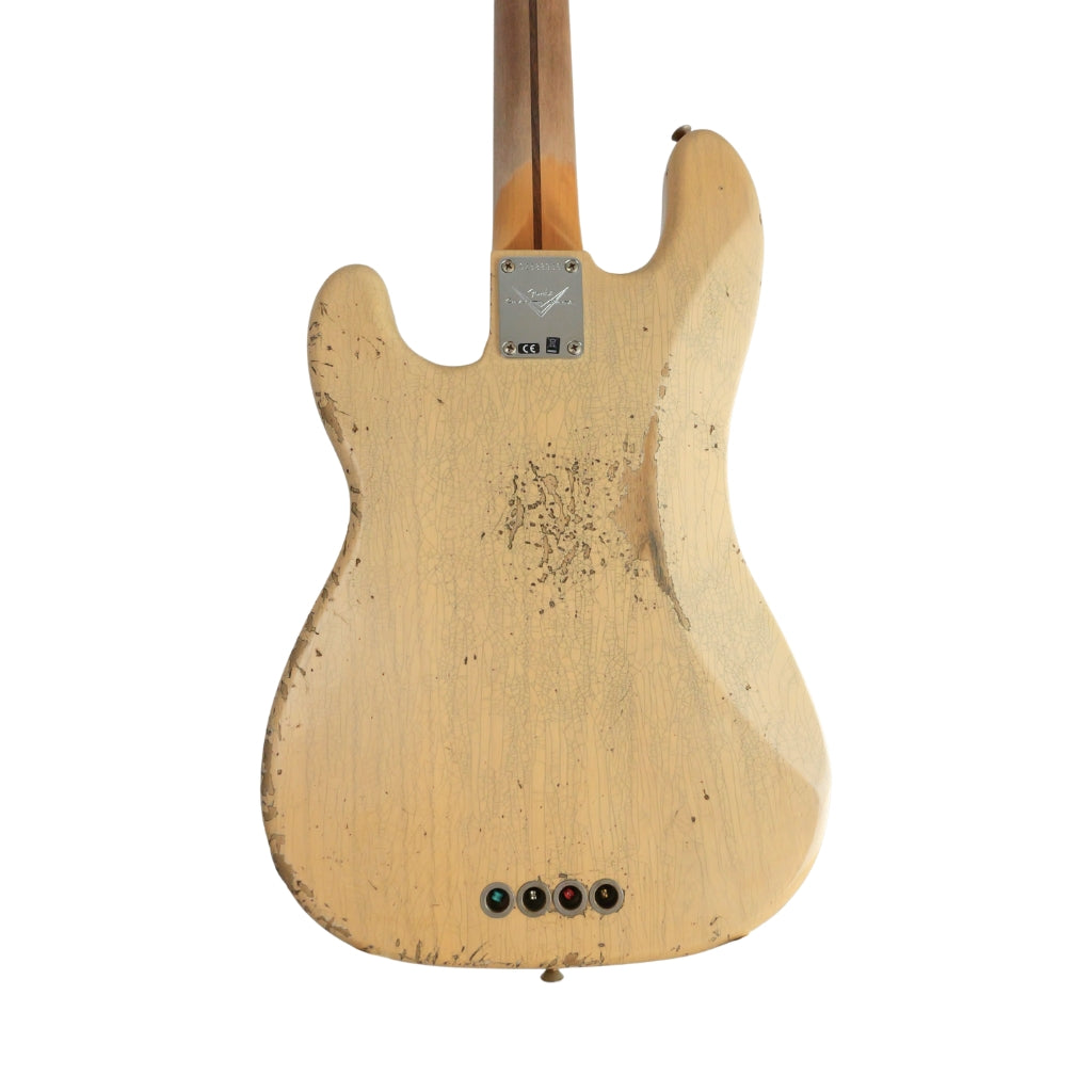 Fender Custom Shop Time Machine 1956 Precision Bass Heavy Relic - Super Aged White Blonde