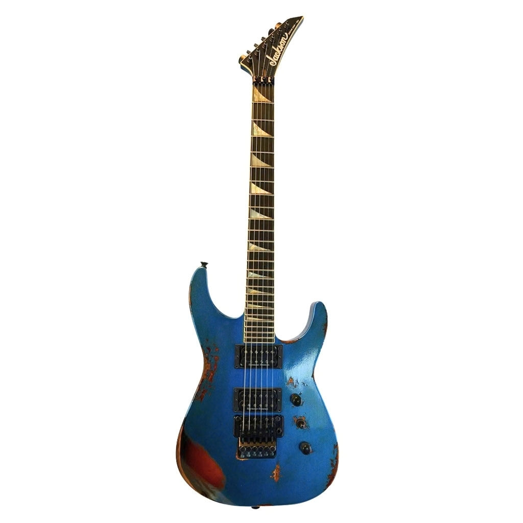 Jackson Custom Shop USA Soloist Electric Guitar - Lake Placid Blue over 3-Color Sunburst