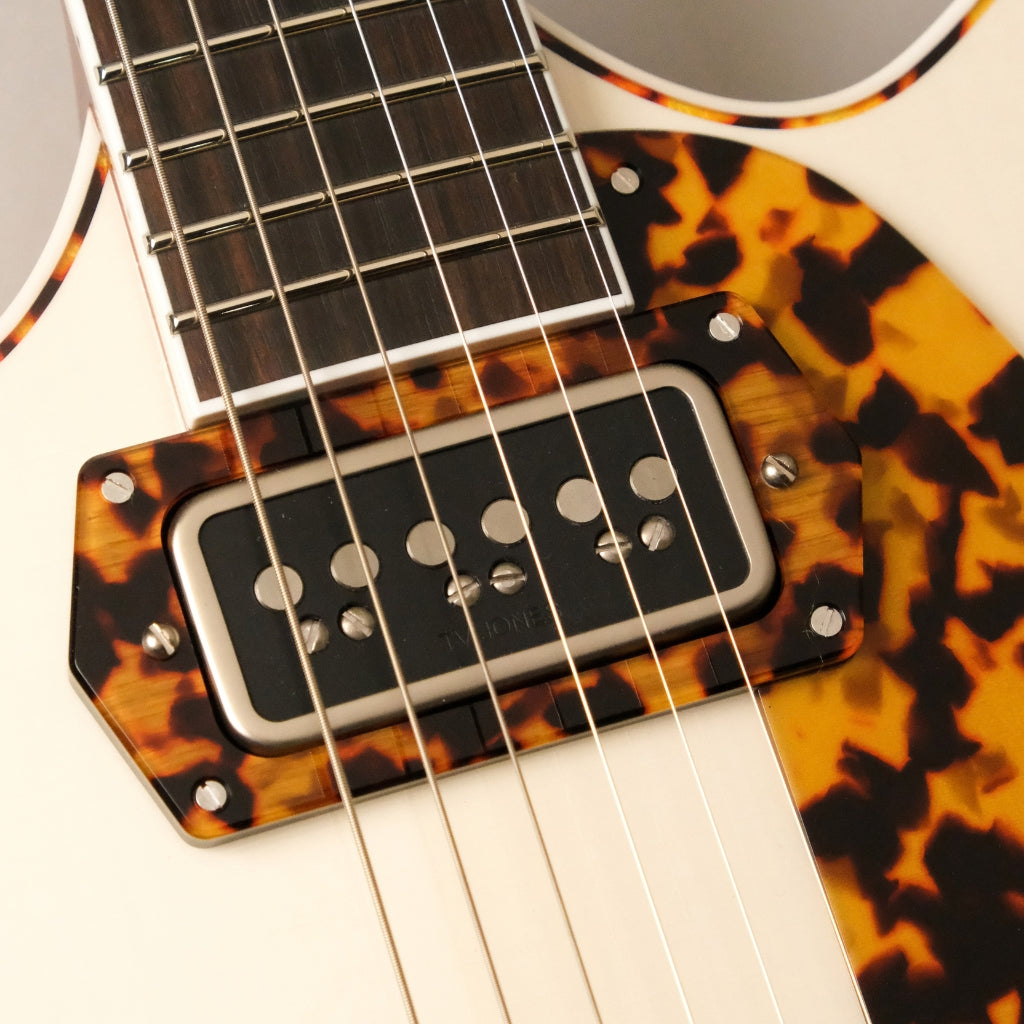 Frank Brother Arcade One Light Relic Electric Guitar - Trans Trillium White