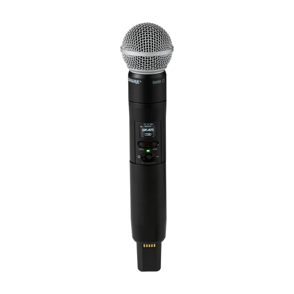 Shure - Wireless Digital Transmitter Handheld SLXD2+/SM58; Frequency H58 = 520-606 MHz