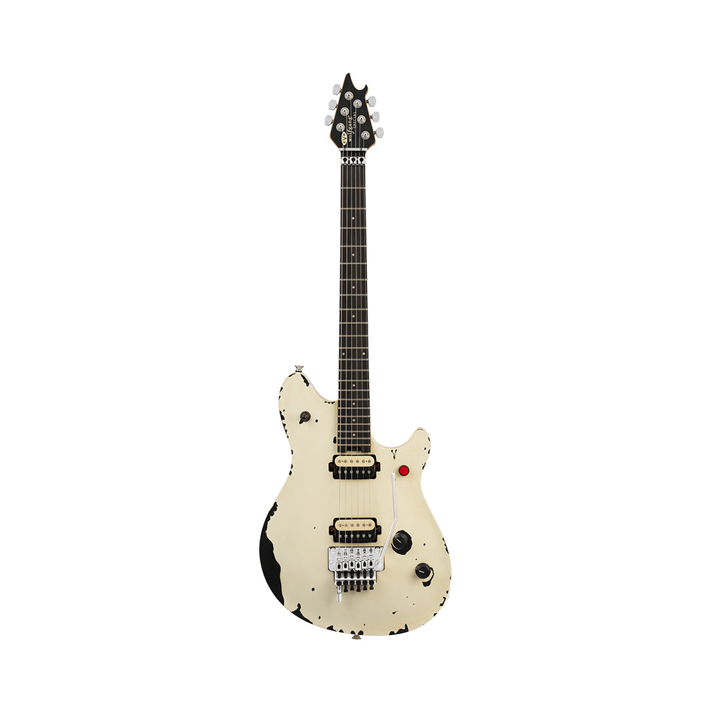 EVH Limited Edition Wolfgang Special Striped Series Electric Guitar - Distressed Ivory
