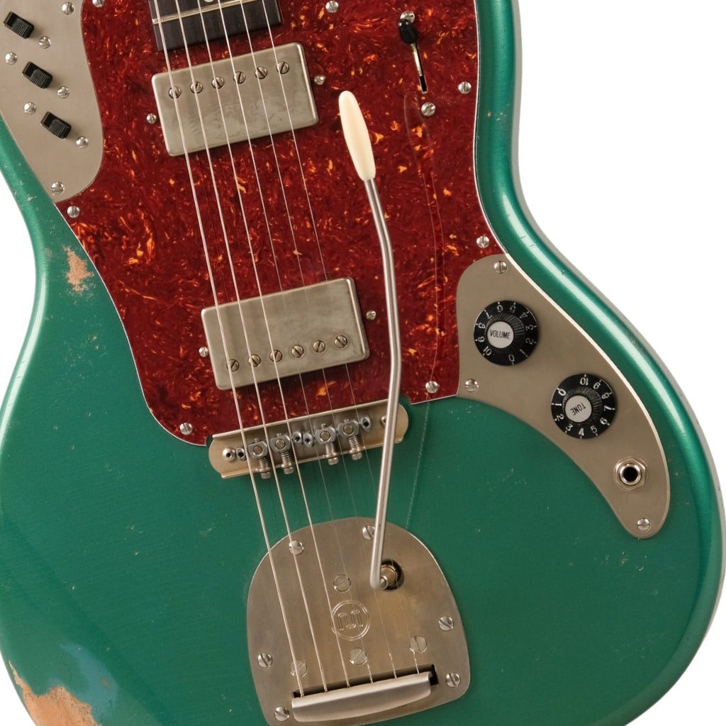 Frank Brothers Sonar Heavy Relic Electric Guitar - Sherwood Green body