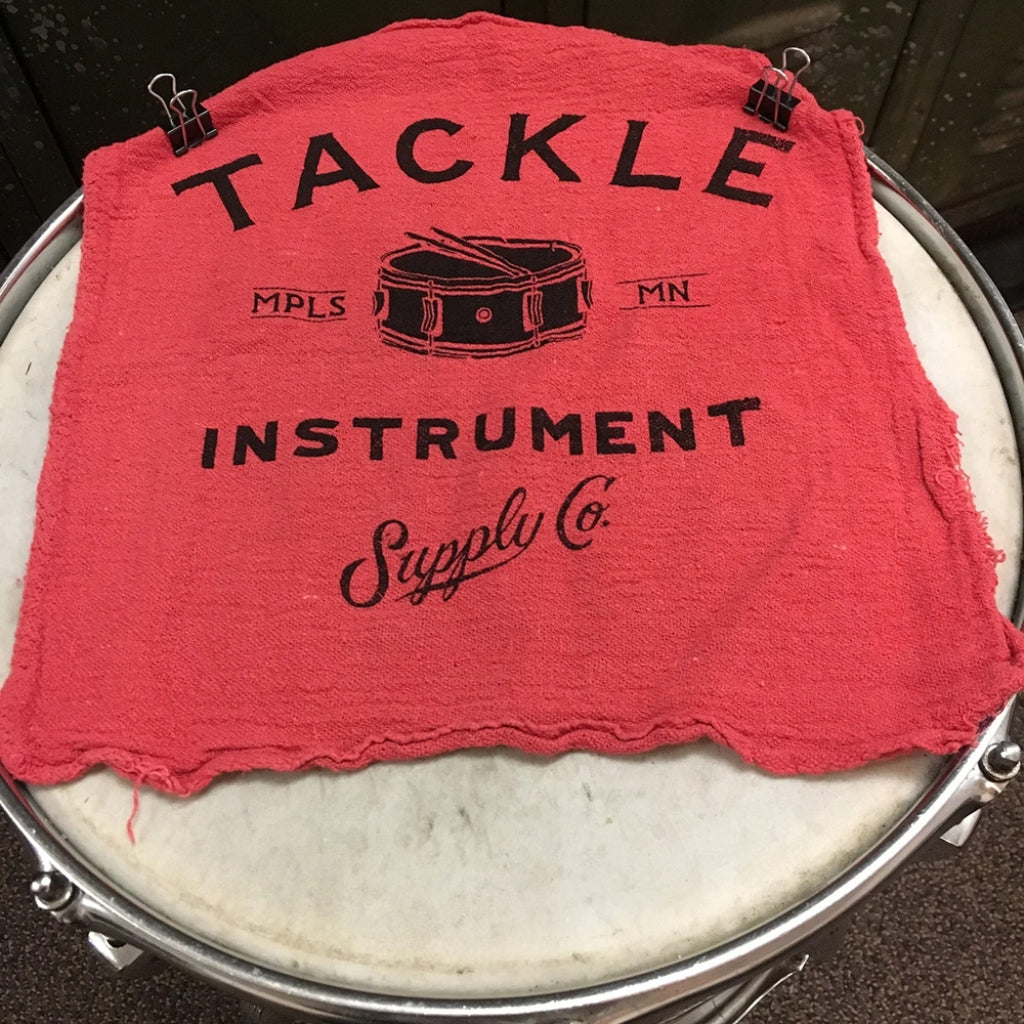 Tackle - Shop Rag Tone Dampener - Red with clips