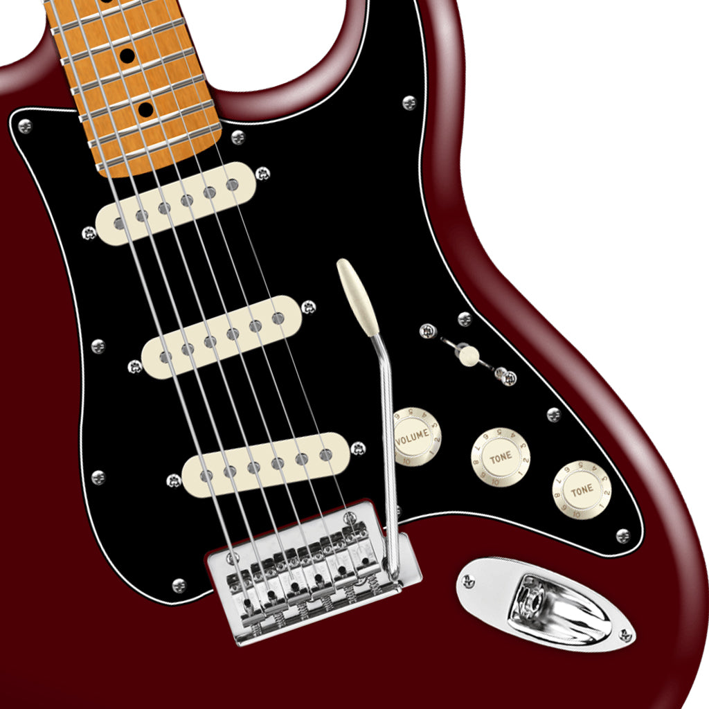 Fender American Professional Stratocaster Maple Electric Guitar - Oxblood