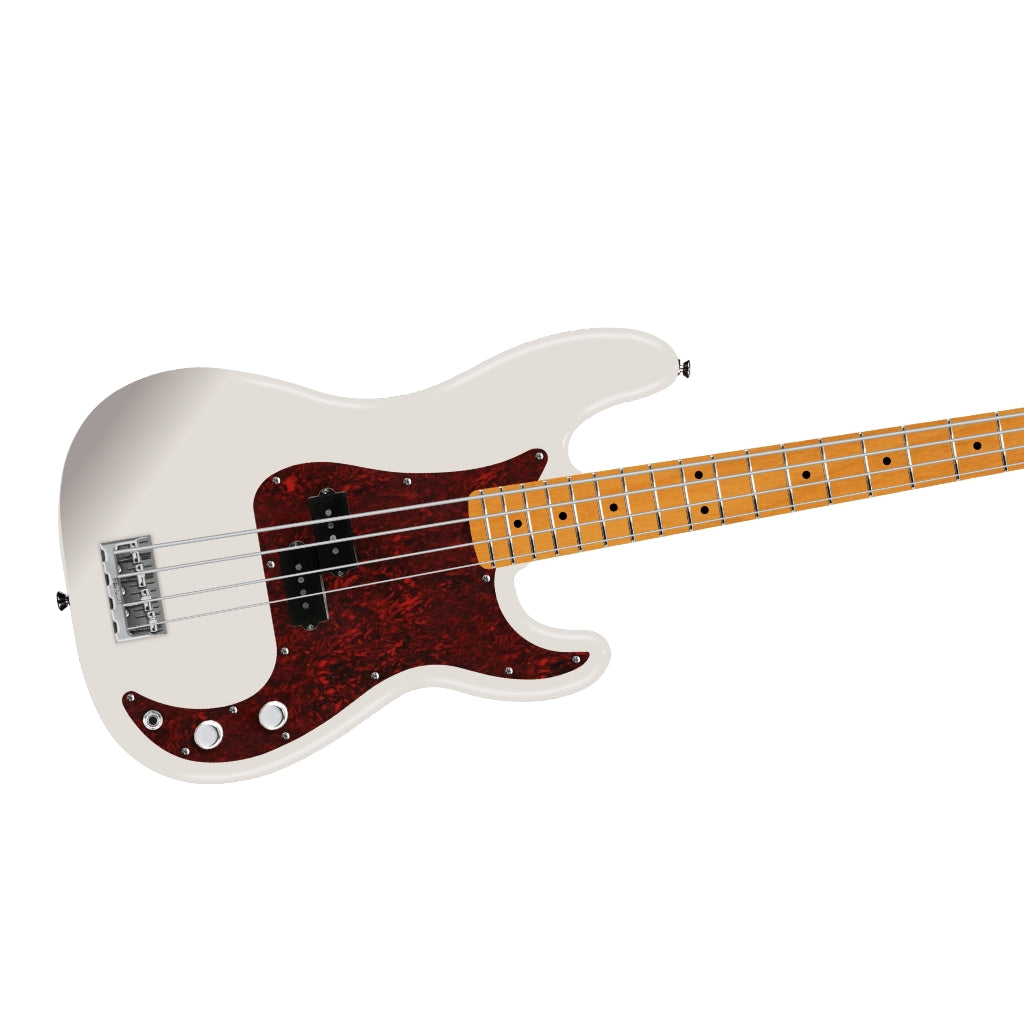 Fender American Professional Precision Bass Guitar - Olympic White, Maple Fingerboard
