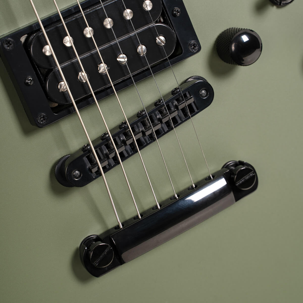 Cort - MBM-2H Electric Guitar - Satin Olive Green
