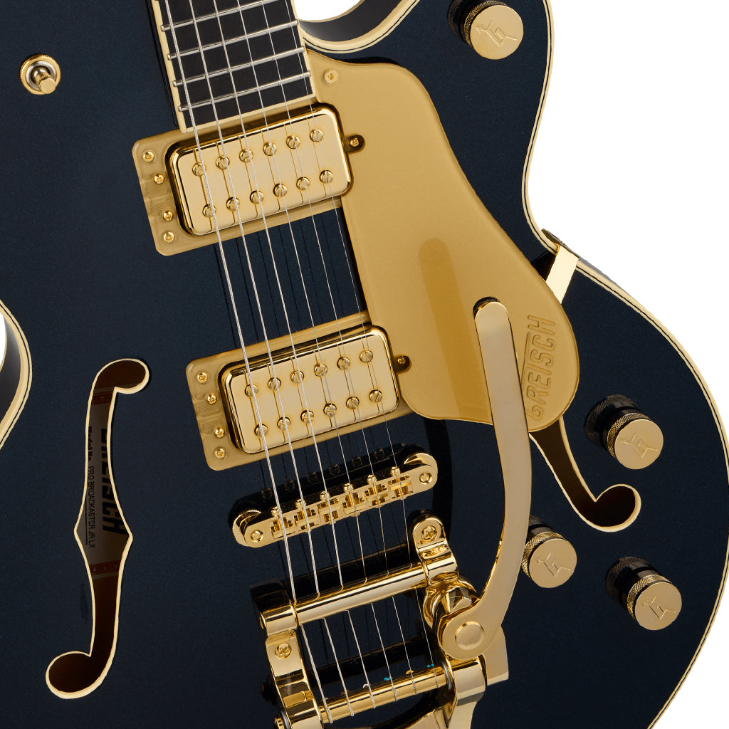 Gretsch Broadkaster Jr. LX Center Block with String Thru Bigsby & Gold Hardware Midnight Sapphire Ebony Fingerboard