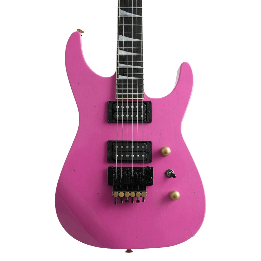 Jackson Custom Shop - Soloist Dive Bar Nitro Relic Electric Guitar - Platinum Pink