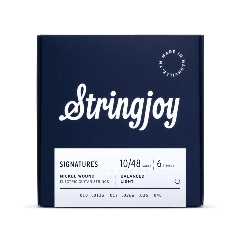 Stringjoy - Signatures Nickel-Wound Balanced Electric Guitar Strings - .010 -.048 Light