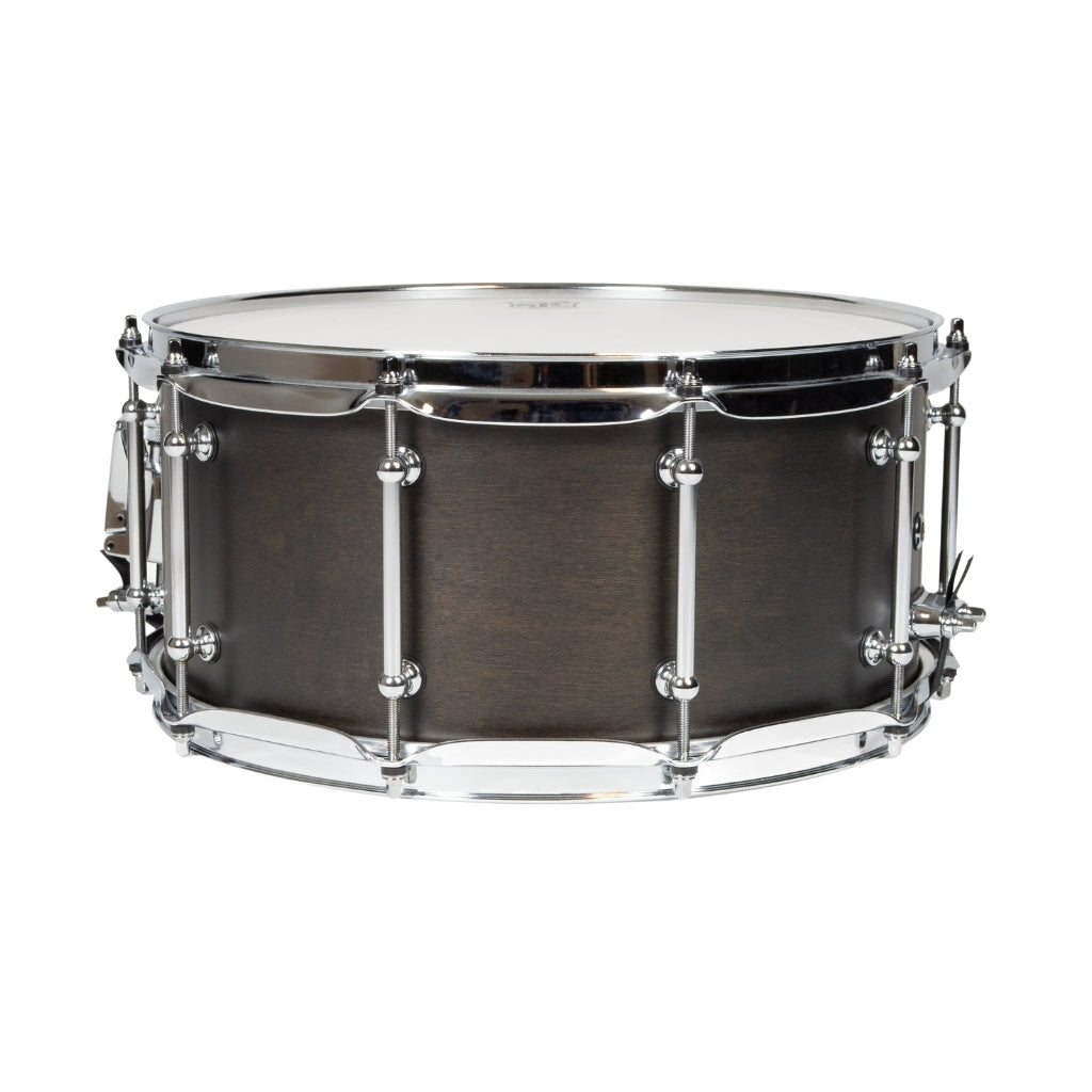 SJC Custom Drums - Navigator Snare Drum - 6.5 inches x 14 inches, Ghost Black