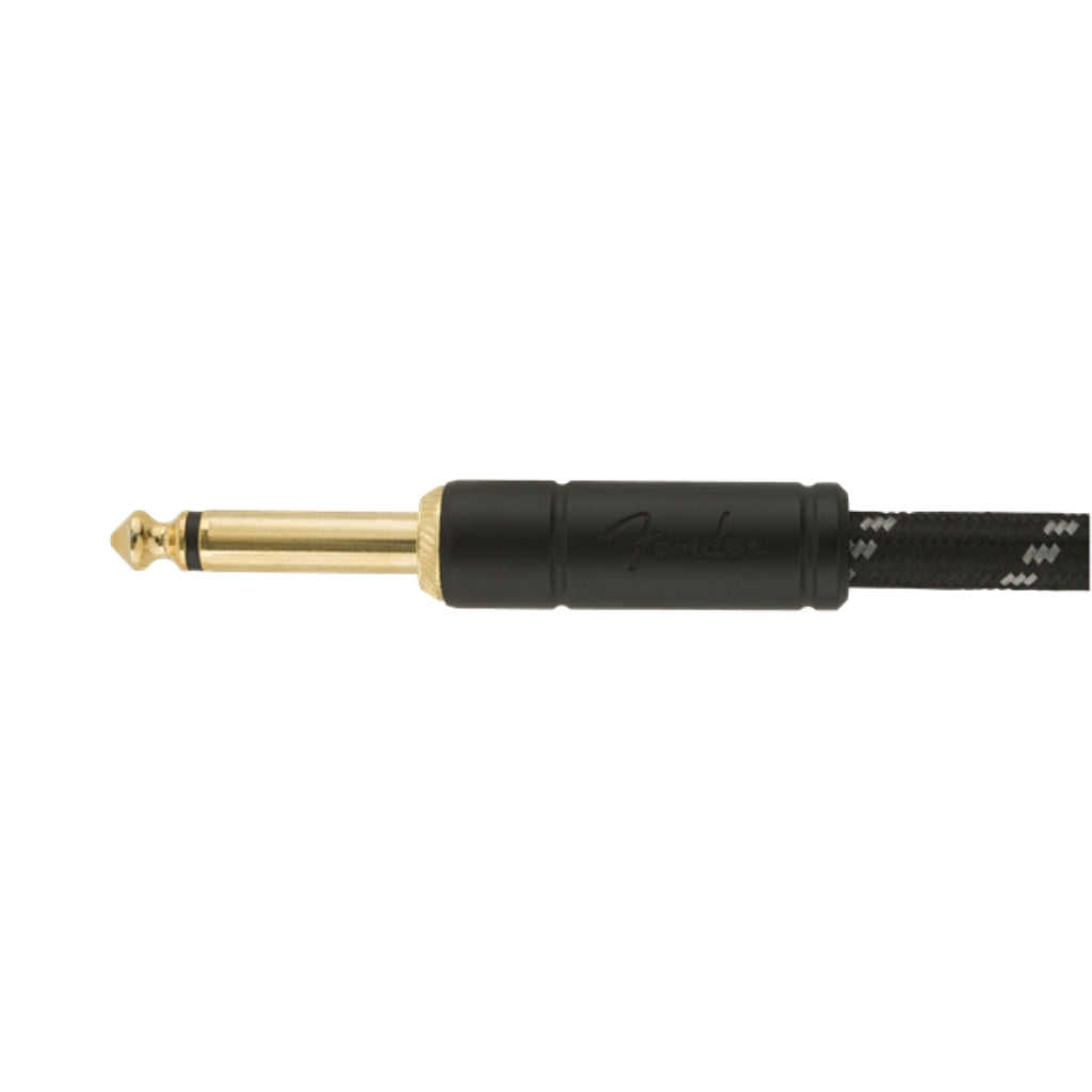 Fender - Deluxe Series Instrument Cable - Straight/Straight, 15', Black Tweed